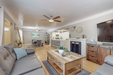 Family area looking towards kitchen