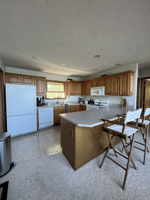 Fully stocked kitchen with all the basics and extras too! 