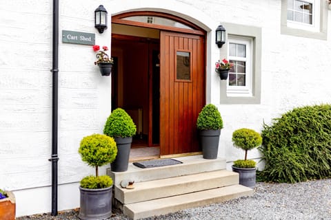The Cart Shed front door. 