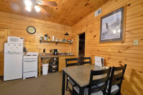 Unit B kitchen and dining area