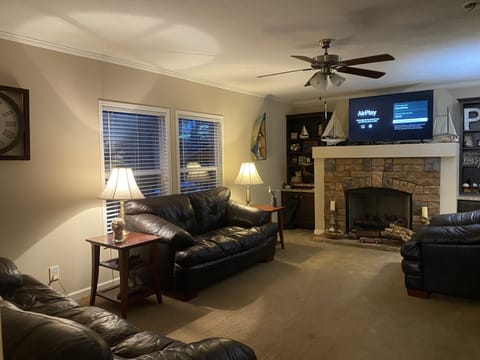 Den near back three bedrooms.