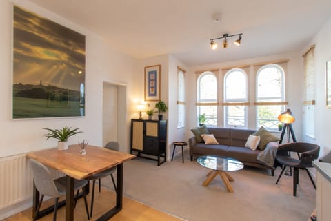 Spacious, light, private and stylish.