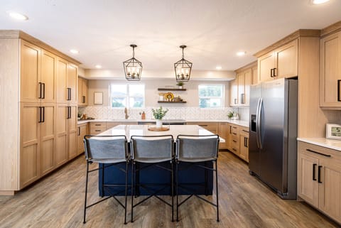 Full kitchen with island
