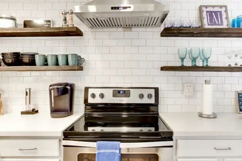 Fully stocked kitchen with everything you need to make a great meal and relax!