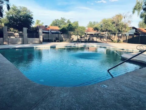 Cool off in the community pool, just a block away...open all year around.