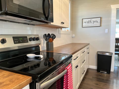 Lots of counter space for cooking and baking