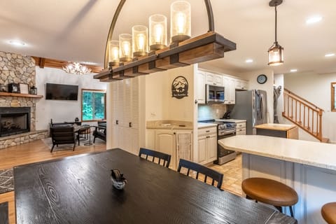 Dinning room with view of kitchen and living room