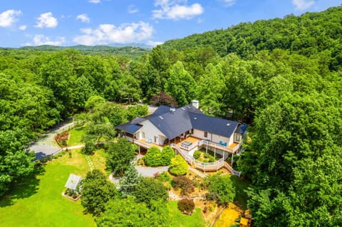Aerial View of 5 Acre Estate - Main House