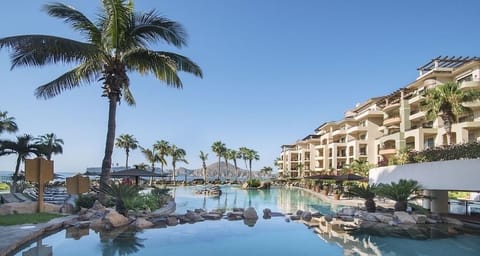 multiple pools and swim up bar