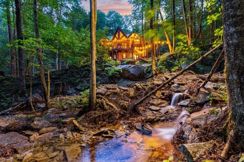 Enjoy the soothing sounds of our rushing creek, Bear's Creek.