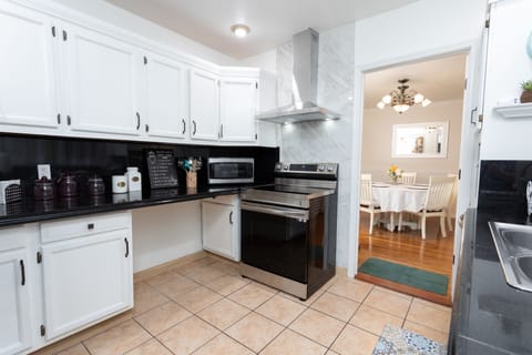 Modern stainless-steal appliances and all cooking necessities included! 