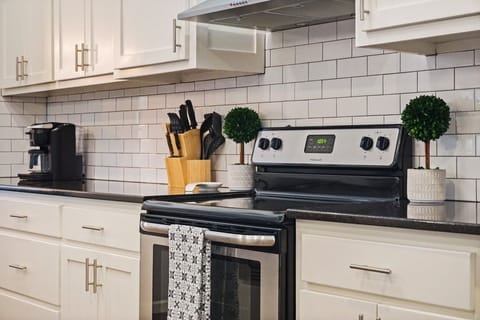 well stocked kitchen labeled for your convenience