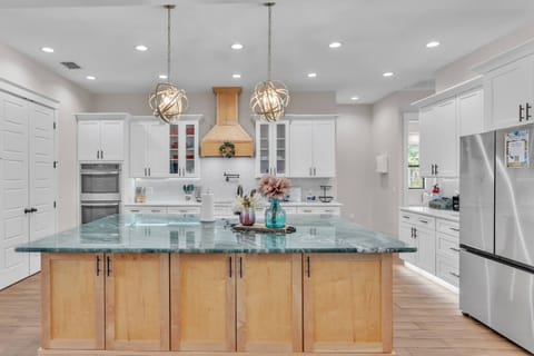 Gorgeous gourmet kitchen with large island to enjoy cooking with family & friends!