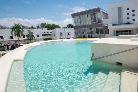 Cool off in the refreshing rooftop pool