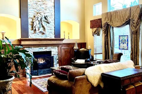 Vaulted Living Room on the main floor