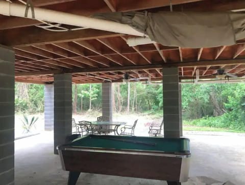 Under house pool table