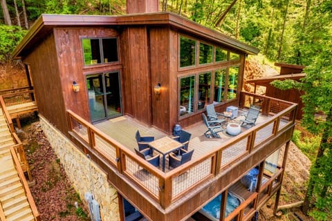 Enjoy stunning views of nature from the comfort of the upper deck