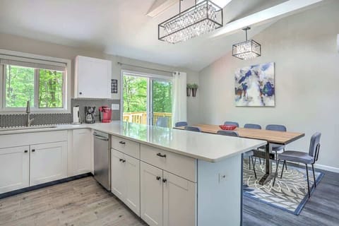 Modern peninsula provides additional counter space in your kitchen
