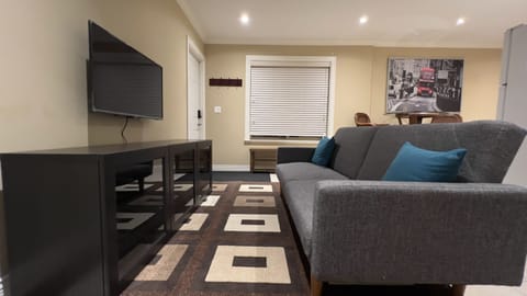 Living room with sofa couch.