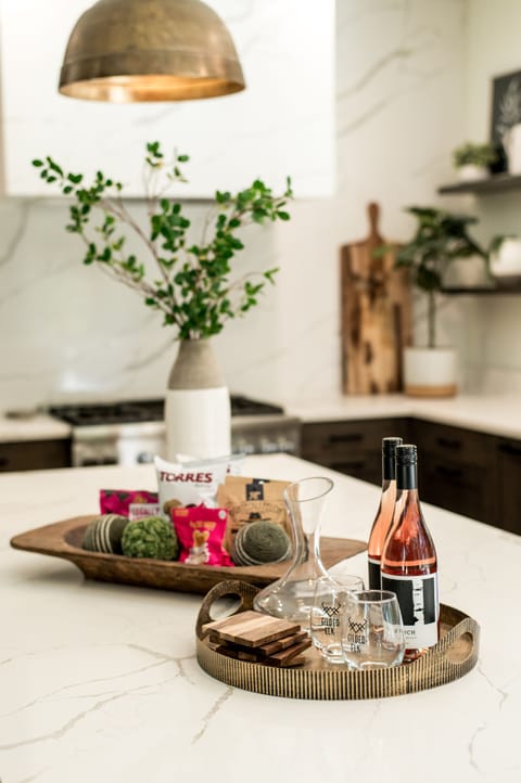 Your complimentary gift basket awaits you with treats for all!