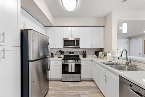 Cook up some delicious meals, store your groceries or heat up last night's dinner using our stainless steel kitchen appliances