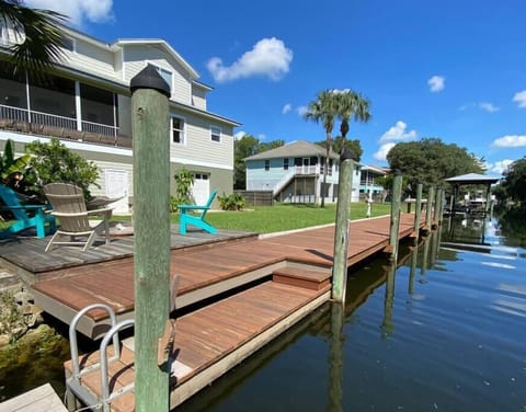 Gulf access with a 73ft dock.