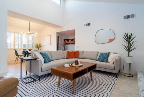 Living room and eat in kitchen