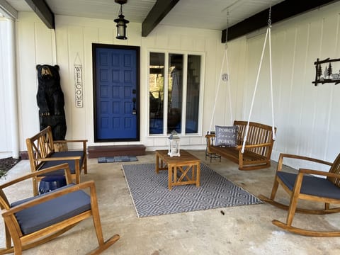 Swing covered outside area