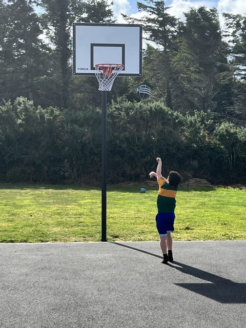 Basketball hoop outside!