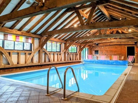 The heated indoor swimming pool (27/28C) is private and fully reserved for your enjoyment only.