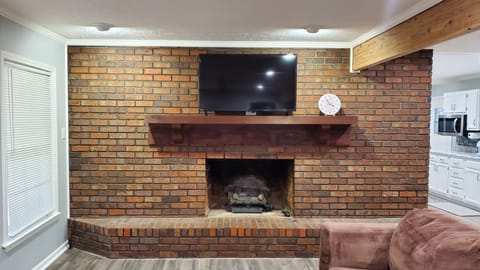 Gas Fireplace, Smart TV