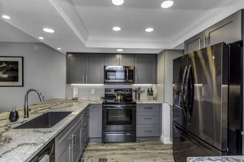 Lots of counter space and in-door water and ice dispensers