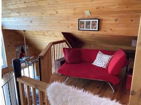 Reading corner in loft second bedroom.