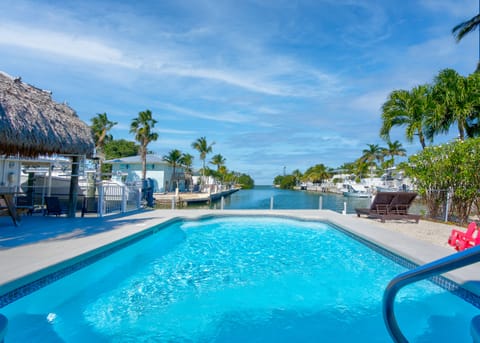 Scenic View of Pool and Dock