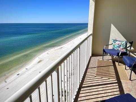 Private, enclosed balcony with  breathtaking views 