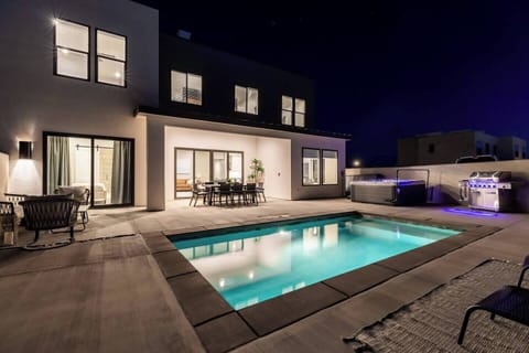 Enjoy a late evening swim in the pool or spa