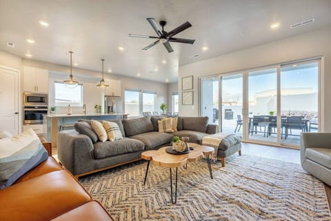 Main floor living area, with plenty space to lounge with friends and family