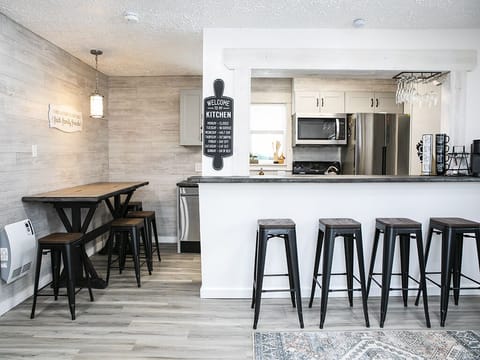 Breakfast Nook - A photo of the breakfast nook and kitchen upstairs.