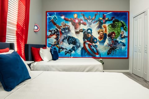2 Queen beds
