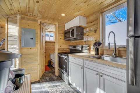 The tree house is equipped  with all kitchen basics you can think of!