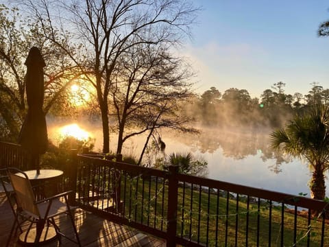 Private waterfront sunrise views from your back deck — peaceful mornings just minutes from Tybee Isl