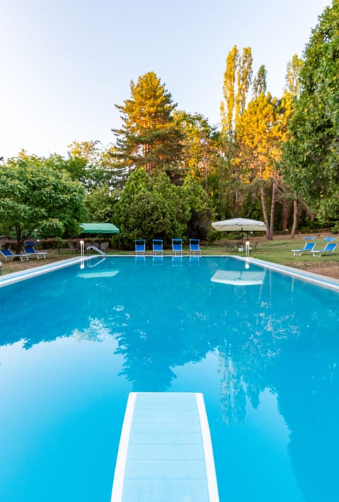 Swim your laps, relax on floats, dive in