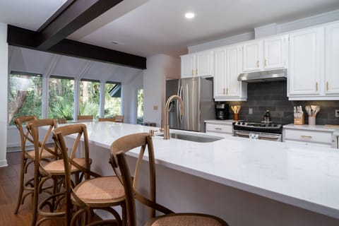 The breakfast bar lets you be part of all the happenings