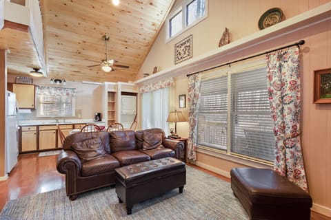 Vaulted Tongue-and-Groove Ceilings with Plenty of Natural Light