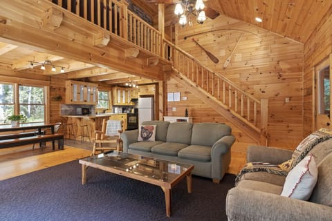 Spacious open concept living space.