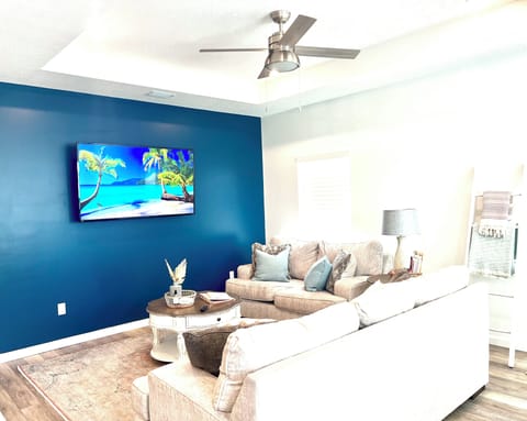 Relax in our chic living room, designed with comfort and style in mind!