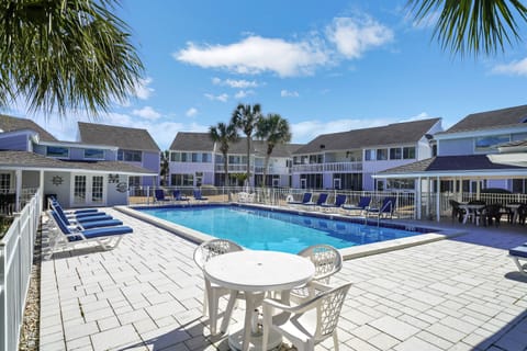 Pool area with restrooms and lots of space to relax