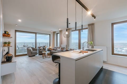 Modern and fully equipped kitchen with plenty of daylight