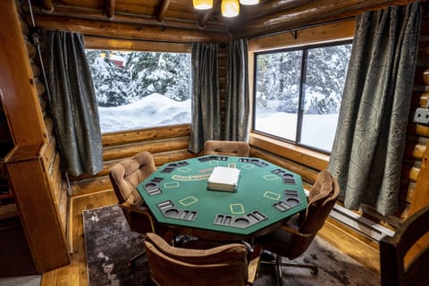 Poker Area with cards and chips