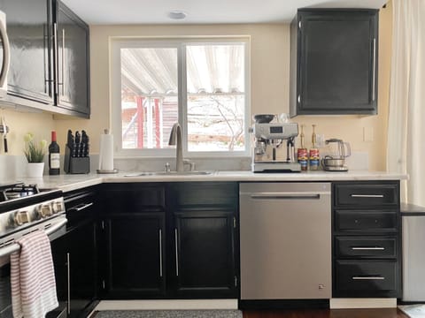 Sip, relax, and enjoy—coffee and tea fixings included with your stay.